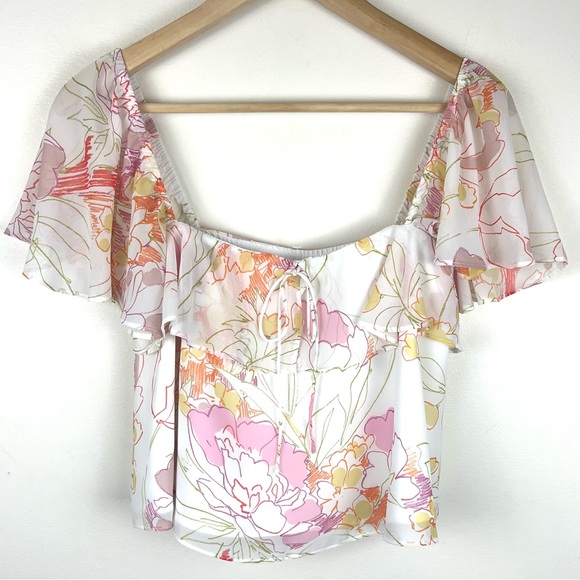 Revolve Amanda Uprichard Ali Top in Chesapeake - Picture 2 of 15